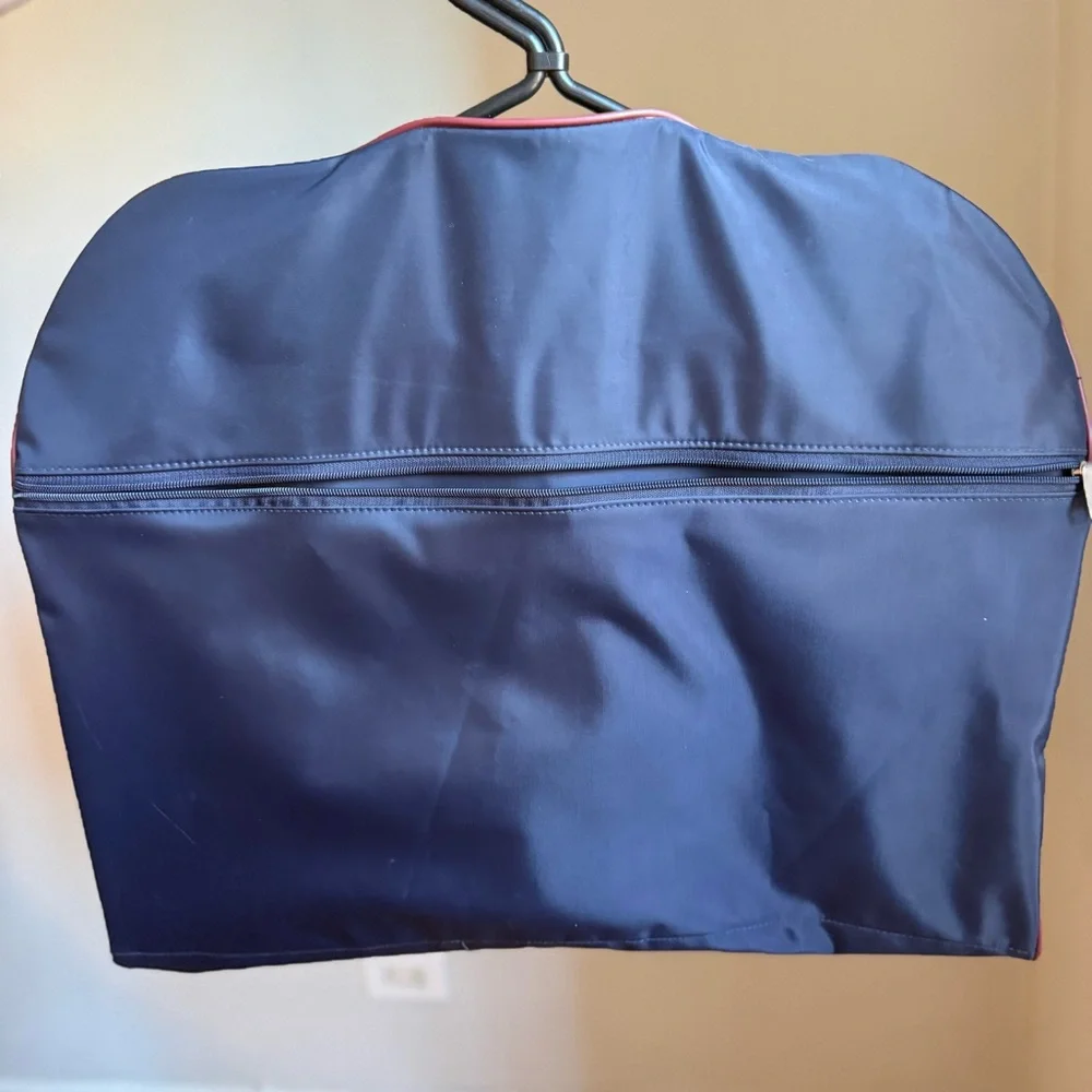 American Tourister Garment Bag Hanging Travel Suit Dress Cover Navy Blue